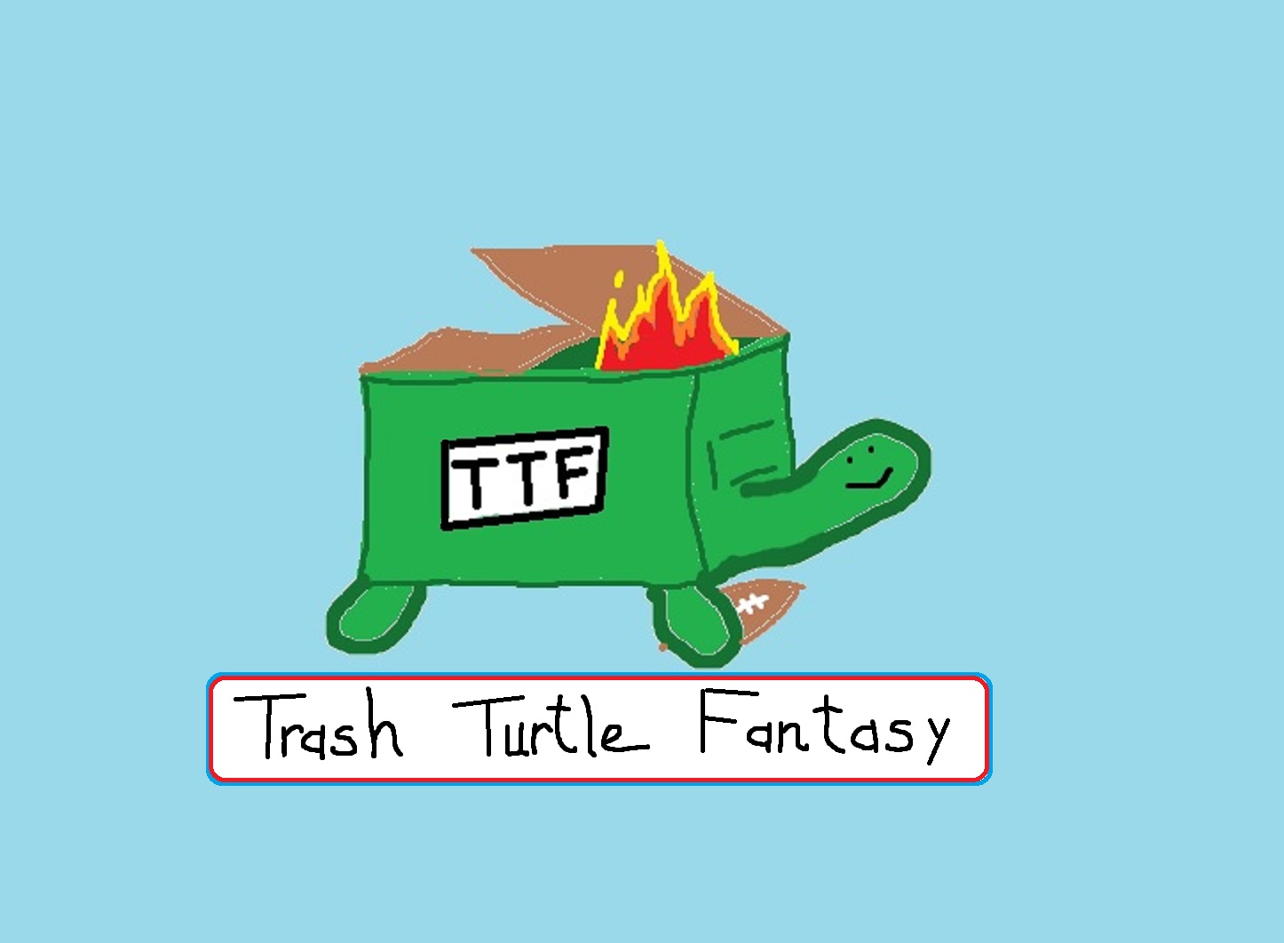 Trash Turtle Football logo